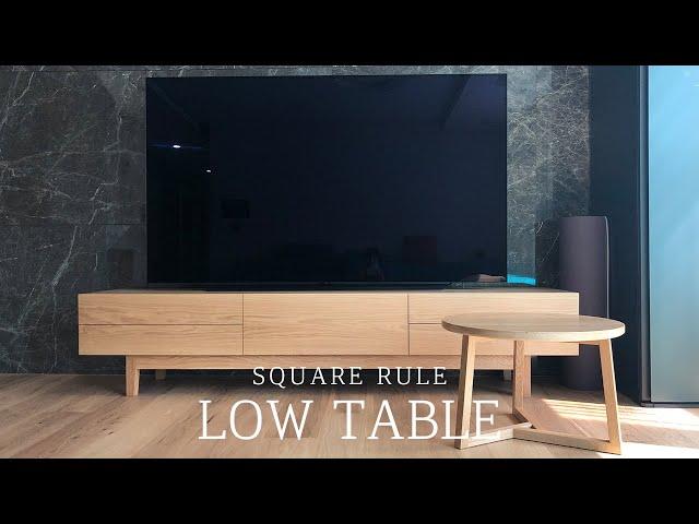 SQUARERULE FURNITURE - Making a White oak Low Table