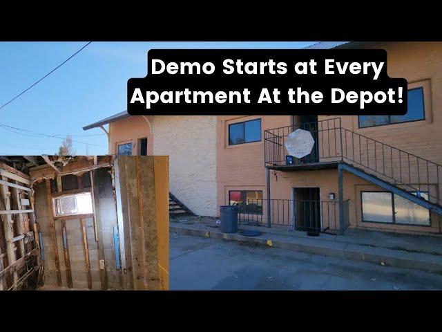 Demo Starts At all 8 Units at the Depot! How Bad is this Place?