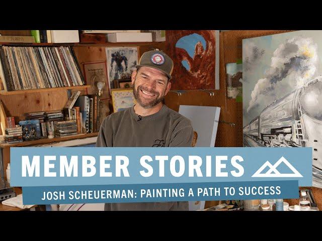 Painting a Path to Success—Inside Josh Scheuerman’s  Art World | My Member Story