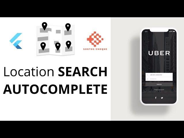 9. Location Search Autocomplete (Flutter Uber Clone)