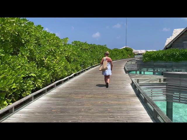 Walk to Compass Pool Bar, Milaidhoo Island Maldives