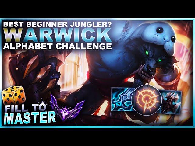 THE BEST CHAMP TO LEARN JUNGLE? WARWICK - Alphabet Challenge | League of Legends