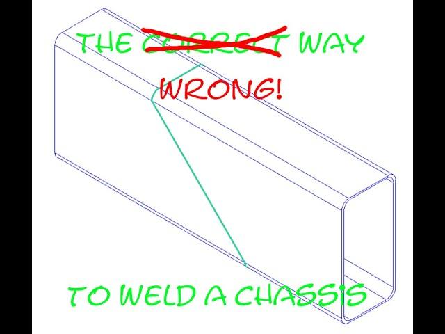 The correct way to make welded splice joints in chassis members