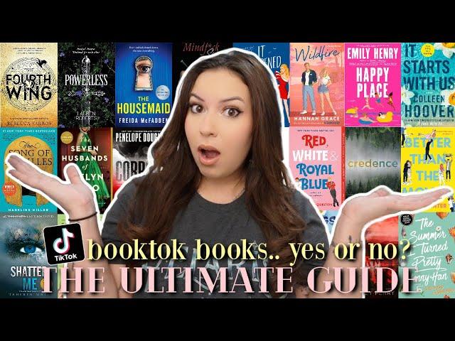 the ultimate guide to booktok books!  (worth it or not? )