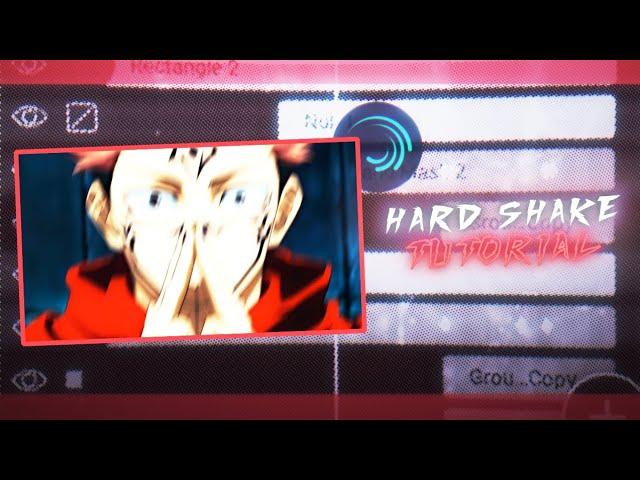 Aggressive/Hard shake tutorial | Alight motion - preset