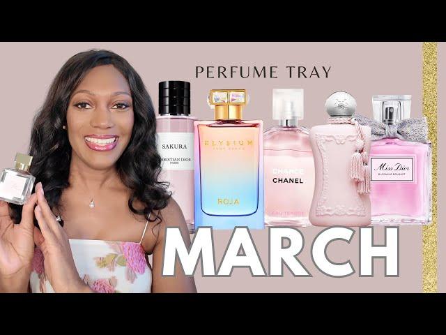 MARCH PERFUME TRAY | TRANSITIONAL SPRING FEMININE PERFUMES 