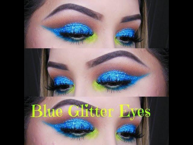 Urban Decay Electric Palette | Blue Glitter Eyes