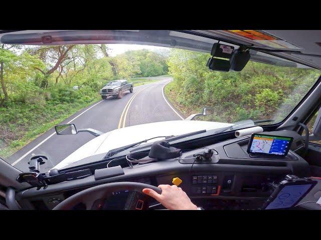 This Road Is Not Big Enough For A Semi Truck AND Car...
