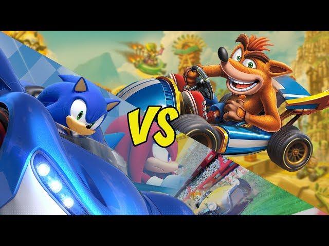 Crash Team Racing Nitro Fueled Vs. Team Sonic Racing - In Depth Comparison