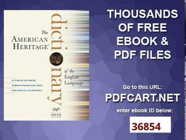 The American Heritage Dictionary of the English Language, Fifth Edition