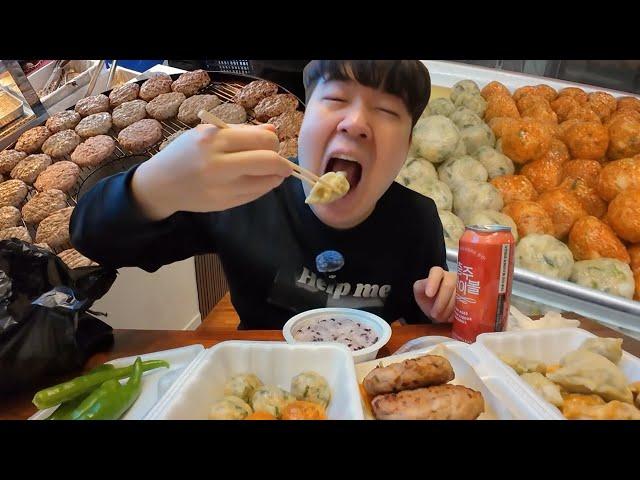 Market food [Korean mukbang eating show]