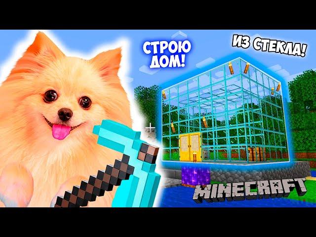 ПОСТРОИЛА СВОЙ МАЛЕНЬКИЙ ДОМИК из СТЕКЛА ! MINECRAFT