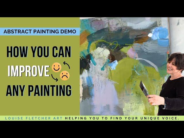 Abstract Painting Demo: How you can improve any painting