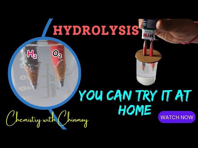 Water Hydrolysis at Home: Easy Chemistry Experiment @EasyChemistry118