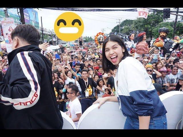 Phenomenal Star Maine Mendoza leads the “Eat Bulaga" float with Allan K