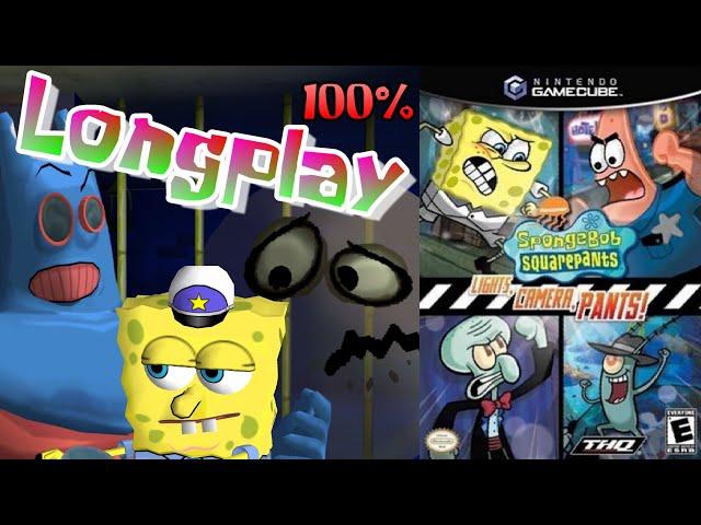 SpongeBob SquarePants Lights, Camera, Pants! - Longplay | 100% (Hard Difficulty) [4K]