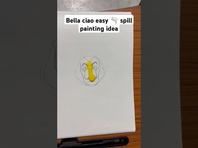 easy painting of Bella ciao #shorts #viral #trending #video @Miniartyhub