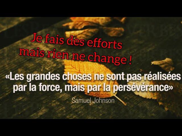 N°2 : Spiritualité-principe du moindre effort -PERSEVERANCE & CONSCIENCE