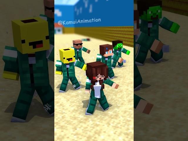 Squid game but rat dance rule? - MAIZEN Minecraft Animation #shorts