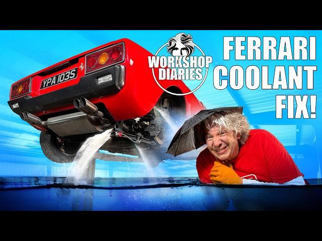 Edd China FIXES Seized FERRARI Water Pump & Overhauls ANTIFREEZE