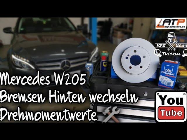 Mercedes W205 Bremsen Hinten wechseln | Anleitung | Geheimmenü | Drehmomentwerte | Change Rear Brake