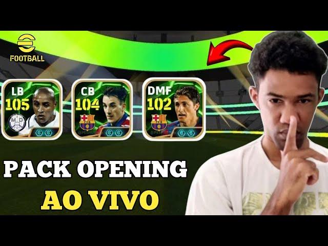 live de pack opening no Roberto carlos 105 epico ao vivo no eFootball