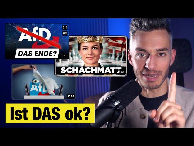 Wie ICH & Politik-YouTuber sich Clicks unterwerfen