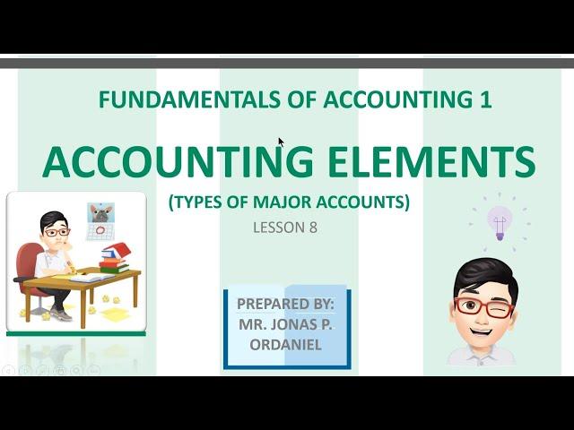 ACCOUNTING ELEMENTS /MAJOR ACCOUNTS PART 2 - BASIC ACCOUNTING FOR SHS: (BEGINNERS) -