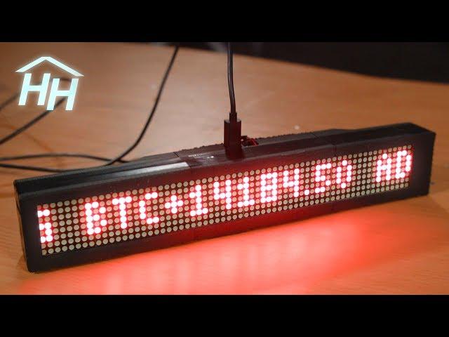 DIY Cryptocurrency (Bitcoin) Ticker / Realtime Subscriber Counter