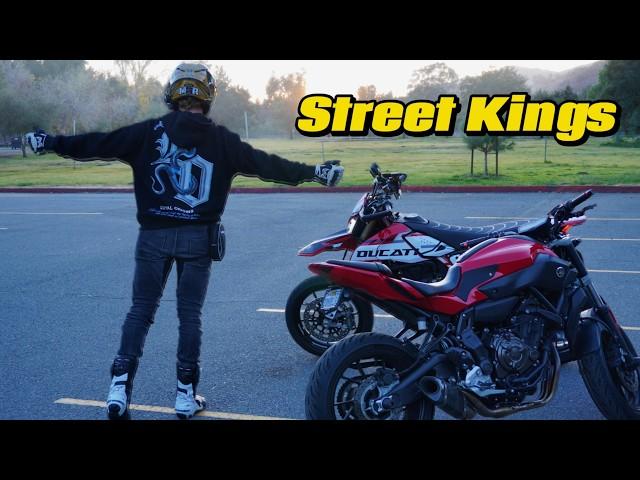 Supermoto vs FZ-07 - Epic Ride with Crazy Moments