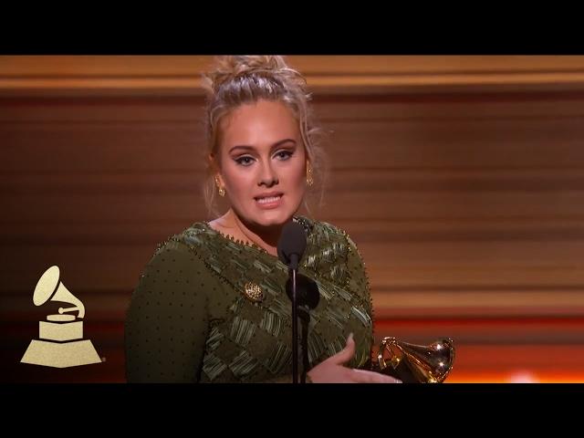 Adele and Greg Kurstin Win Song Of The Year | Acceptance Speech | 59th GRAMMYs