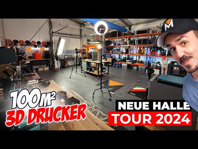 My HALL with 100sqm 3D PRINTER | Studio Tour 2024