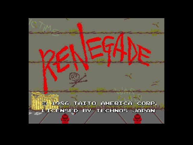 Renegade Arcade Game, Technos Japan Taito America 1986, playthrough