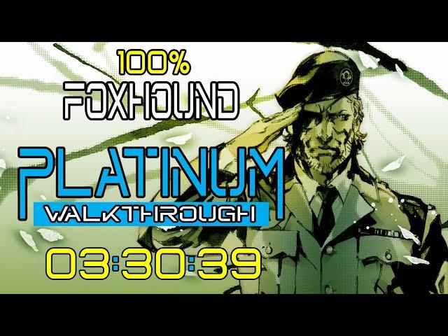 METAL GEAR SOLID 3 - Platinum Walkthrough - ALL trophies / Achievements in 03:30:39