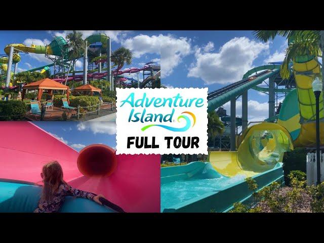 Adventure Island Waterpark Tampa Florida Full Tour | Waterslides at Adventure Island Tampa