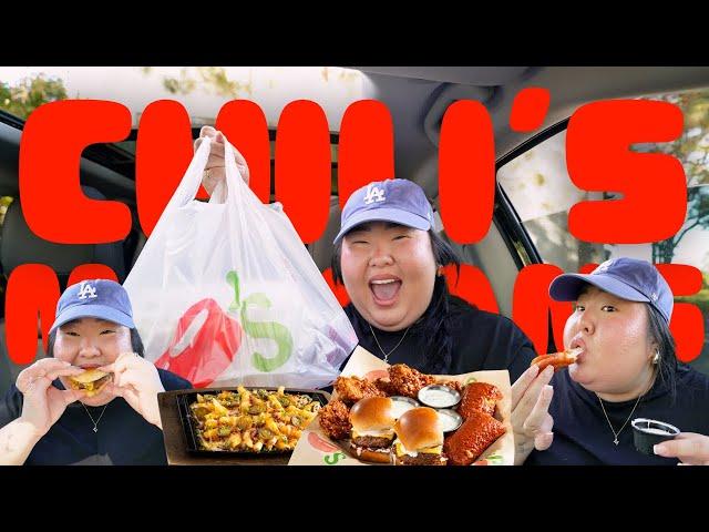 CHILI'S *BESTSELLER* MUKBANG 먹방 EATING SHOW! Nashville Mozzarella, Honey Chipotle | MONDAY MUNCHIES