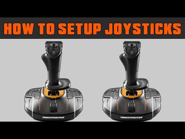 How To Setup Joysticks - Thrustmaster T16000M  - Farming Simulator