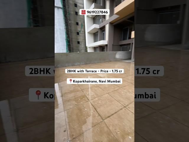 TERRACE FLAT For Sale in Koparkhairane | Navi Mumbai ️ 9619227846 #readytomoveflats #nobrokerage