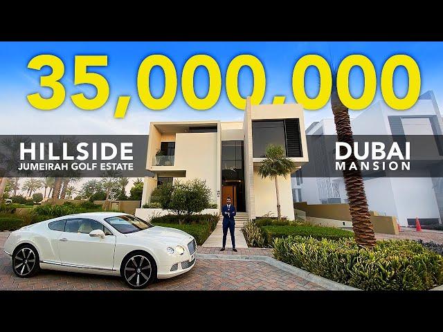 INSIDE A 35 MILLION GOLF FACING 6BR MANSION IN HILLSIDE JUMEIRAH GOLF ESTATES  | Property Vlog #27