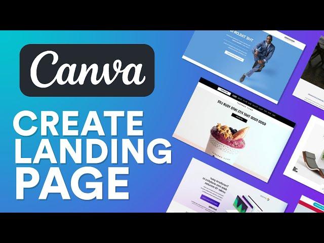 How to Create a FREE Landing Page With Canva 2024