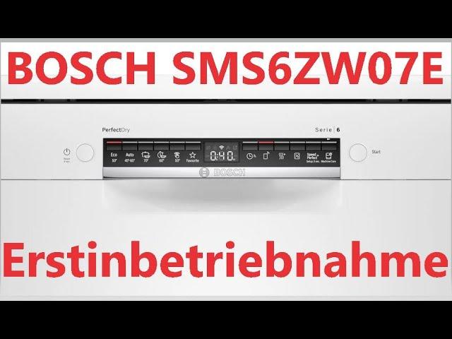 Bosch Serie 6 SMS6ZCW07E Freistehender Geschirrspüler 60 cm Weiß, Oerfect Dry, Zeolith Trocknung