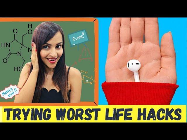 Trying VIRAL Life Hacks by 123GO 