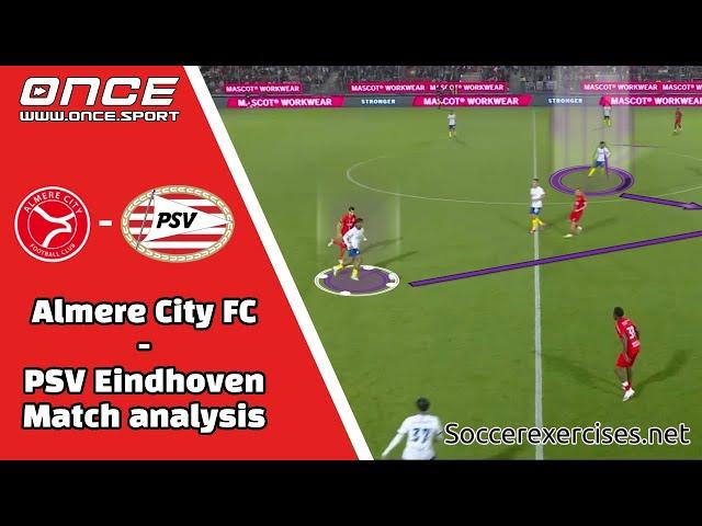 Almere City FC - PSV Eindhoven | Eredivisie 2024 - 2025 Match analysis by @soccerexercises