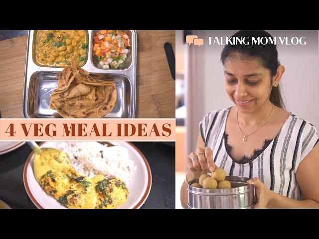 4 QUICK VEGETARIAN MEAL IDEAS | Meal ideas for busy days | What I cooked this week | Indian Food