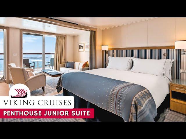 Viking Ocean | Penthouse Junior Suite Walkthrough Tour & Review 4K | Viking Ocean Cruises