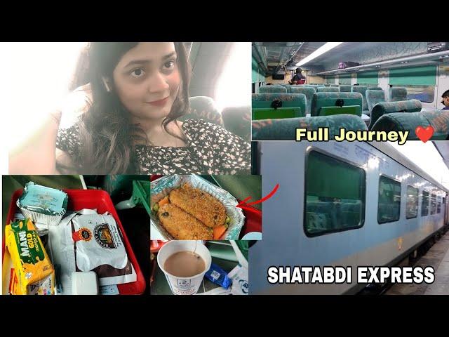 SHATABDI EXPRESS Train Journey ️|INDIAN RAILWAYS FOOD | DELHI TO JAIPUR  |  #train #vlogs #food