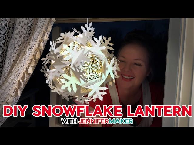 DIY Light Up Snowflake | BIG Christmas Decoration Idea! ️