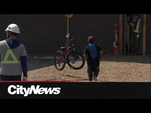 Kids With Cancer Society visits Edmonton area construction site