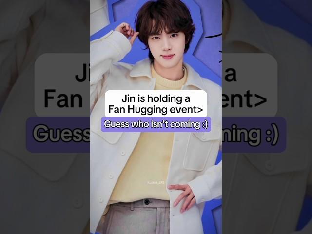 Jin is holding a Fan Hugging event  || #jin #seokjin #kimseokjin #jinu #bts #btsjin #army #ot7 #fyp