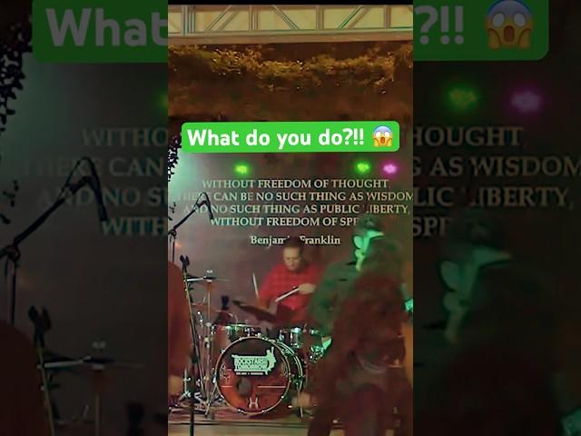 When Disaster Happens On Stage What Do You Do? #DrummingFails #DrummerLife #LiveMusic